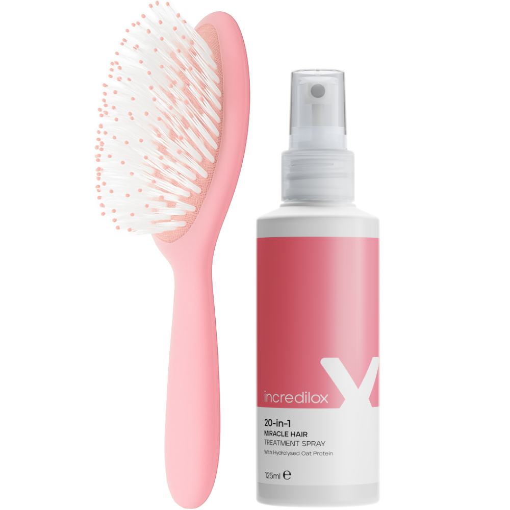 Incredilox 20-In-1 Miracle Hair Treatment Spray 125ml & Detangling Hai