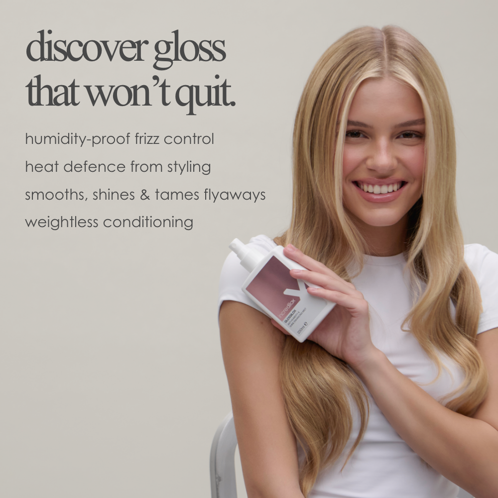 Incredilox Glossilox Anti-Humidity & Shine Enhancing Mist 200ml & Detangling Brush Twin