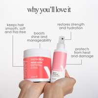 Incredilox 20-In-1 Miracle Hair Treatment Spray 125ml & Intensive Deep Repair Treatment Mask 500ml Twin
